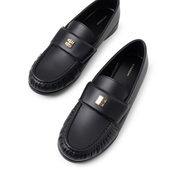 Givenchy 4g Logo Calfskin Loafers in Black 38 - Picture 3 of 5
